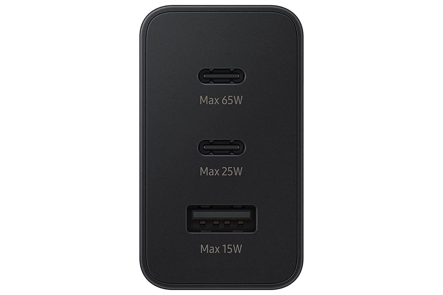 Samsung 65W Tri Port,Type-C & USB-A,Super Fast Charger (Cable not Included)