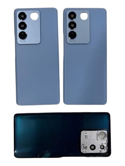 Back Panel with Camera Glass for Vivo V27 Blue