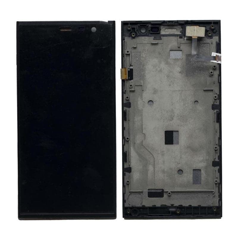 Lcd Display Folder Combo for INTEX AQUA FISH Black