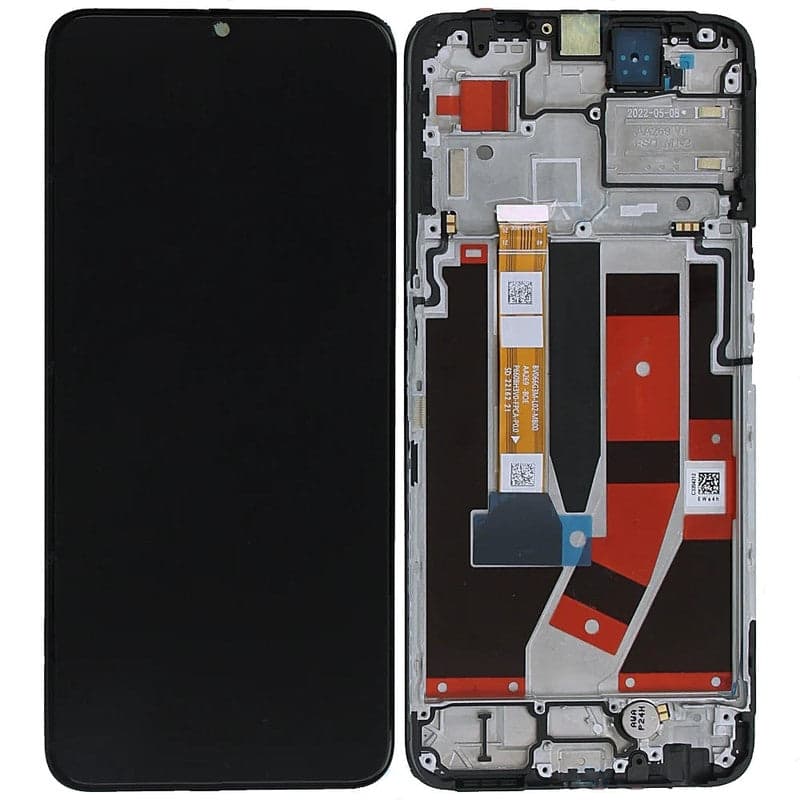 Lcd Display Combo Folder with Frame for Oppo K10 5G Black