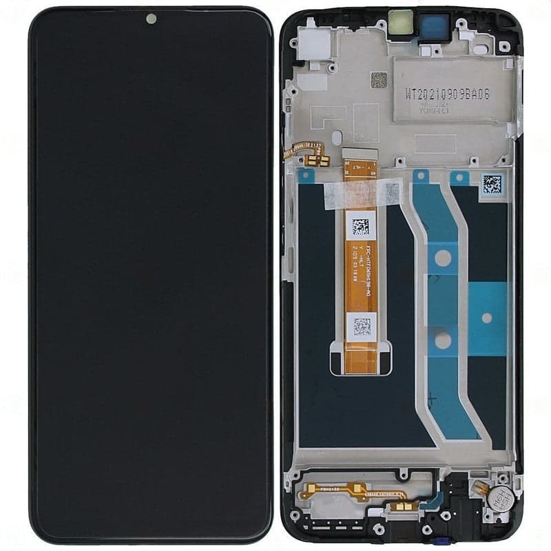 Lcd Display Combo Folder with Frame for Realme C25S Black