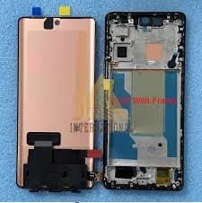 Lcd Display Combo Folder with Frame for Vivo V30 5G Black