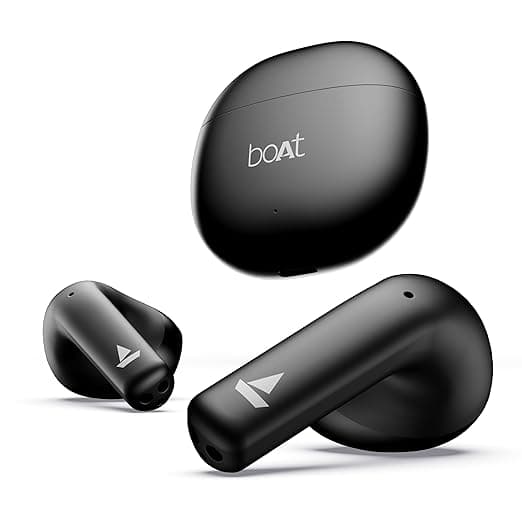 boAt Airdopes Atom 81 TWS in ear Earbuds with Upto 50H Playtime, Quad Mics Enx Tech, 13MM Drivers,Super Low Latency(50ms)