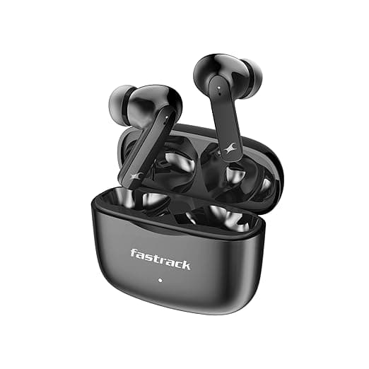 Fastrack Fpods FE100|BT5.4 TWS in Ear Earbuds, 40Hrs Playtime, 13mm Extra Deep Bass Drivers, Dual Mic ENC for Crystal Clear Calls
