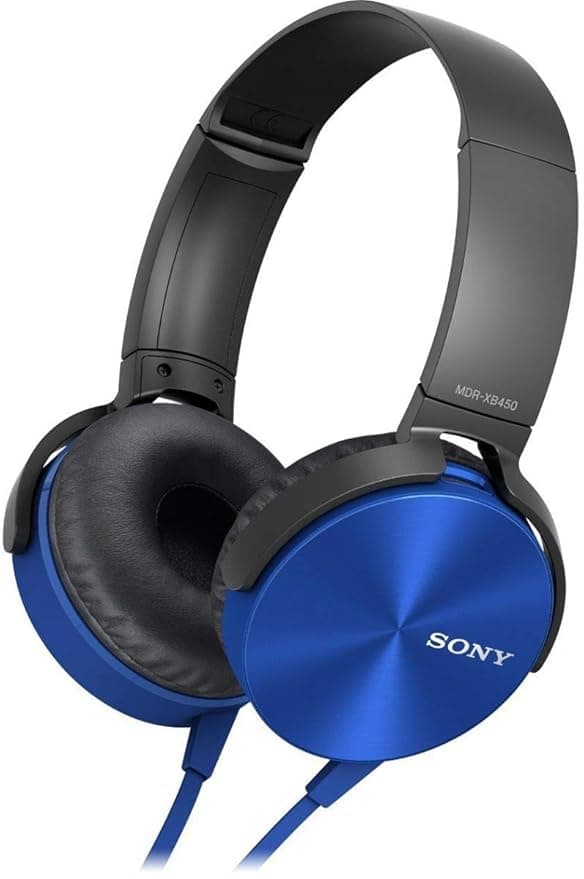 Sony Extra Bass MDR-XB450AP On-Ear Wired Headphones with Mic