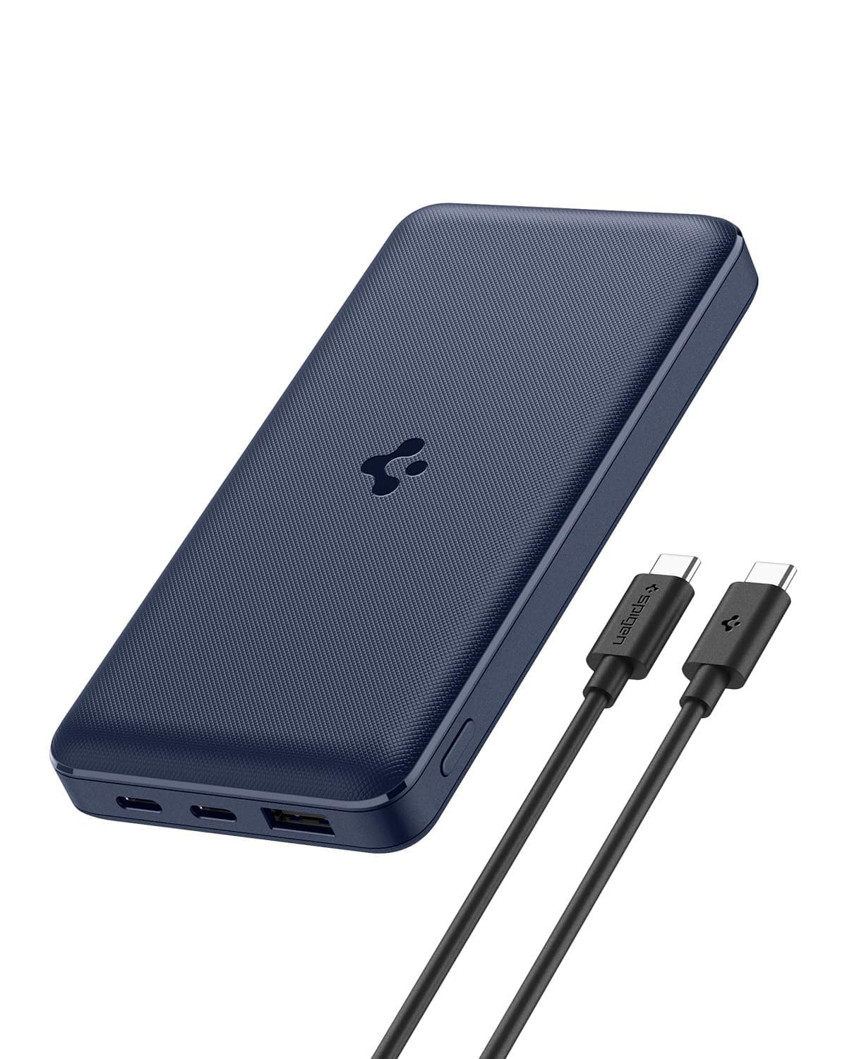 Spigen 20000 mAh, 22.5W Fast Charging Power Bank with 20W for 2 USB C Ports, 22.5W for 1 USB-A Port 20W, Included USB-C to USB-C Cable