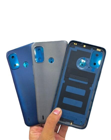 Back Panel Cover for Nokia C21 Plus Cyan Blue