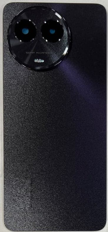Back Panel for Realme Narzo 60X 5G Black