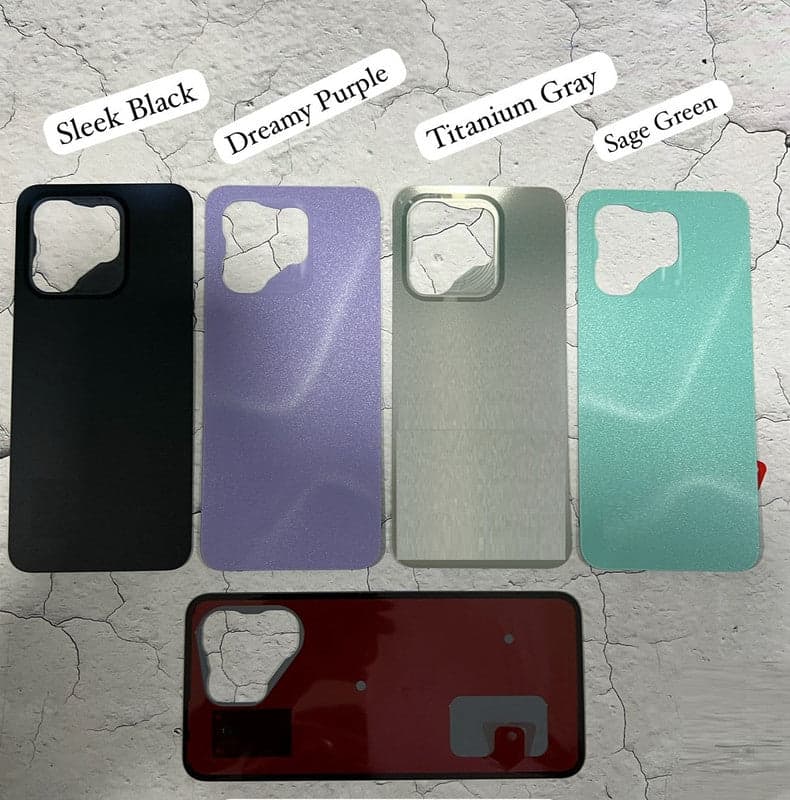 Back Panel Glass for Infinix Hot 50i X6531B Black