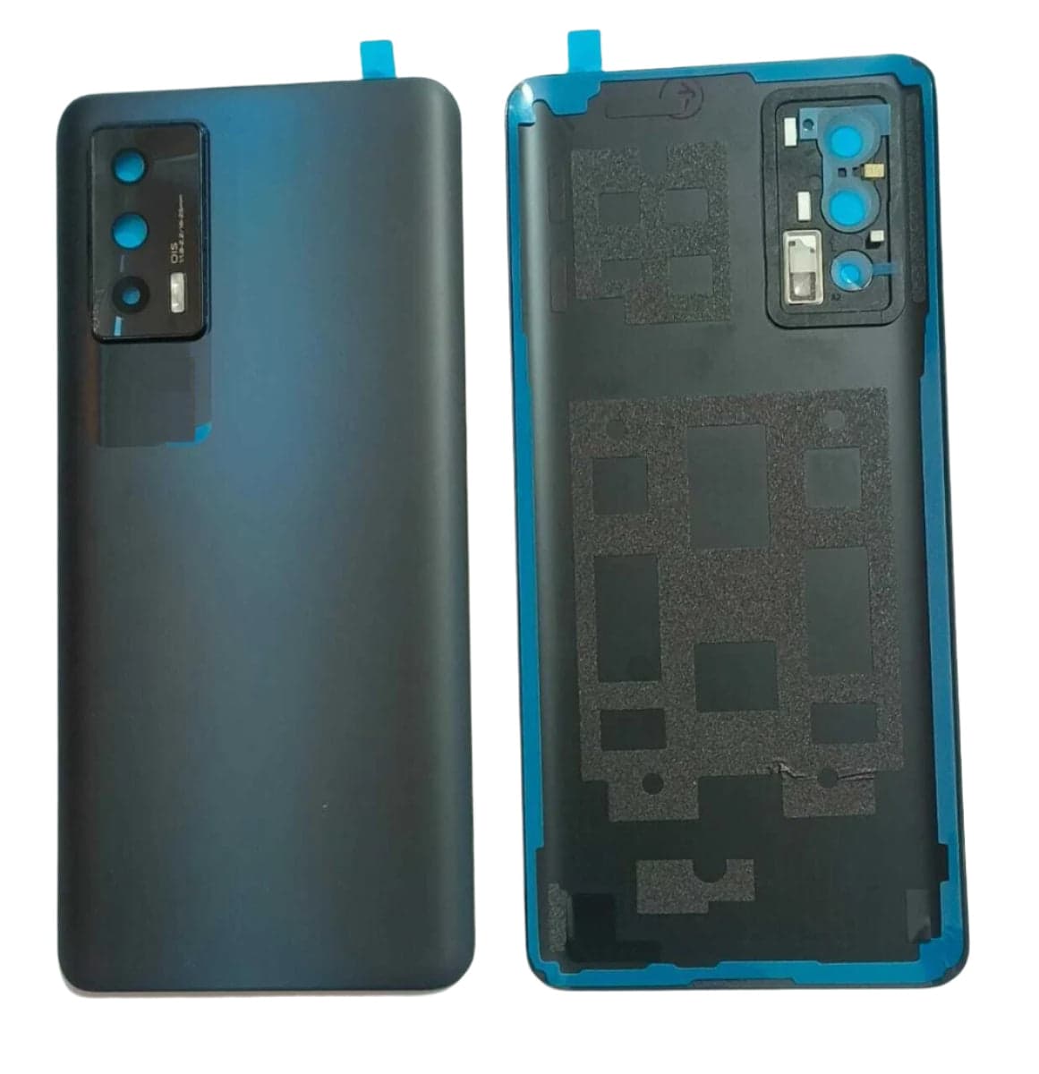 Back Panel Glass with Camera Lens for IQOO 7 Storm Black (Matt Finish)