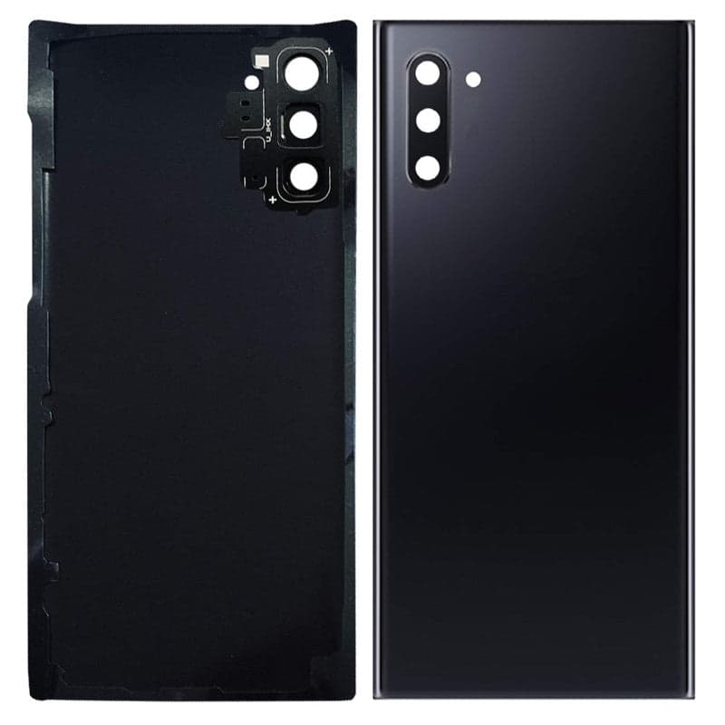 Back Panel Glass With Camera Lens for Samsung Galaxy Note 10 Plus Aura Black