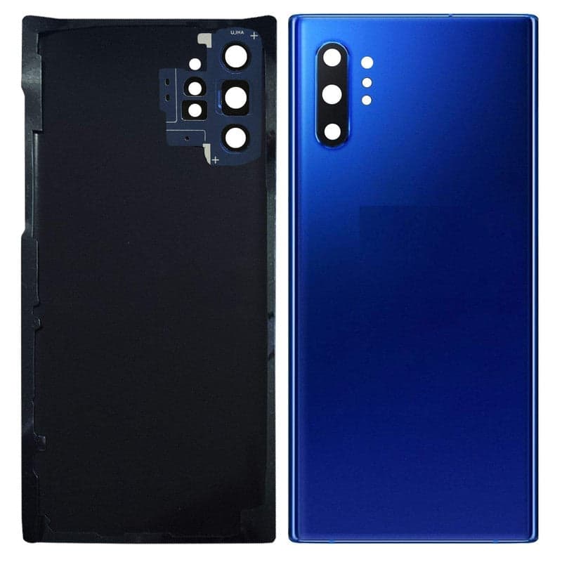 Back Panel Glass With Camera Lens for Samsung Galaxy Note 10 Plus Aura Blue