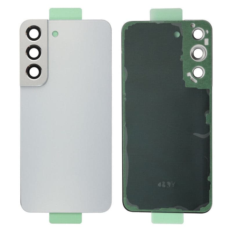 Back Panel Glass With Camera Lens for Samsung Galaxy S22 (5G) White