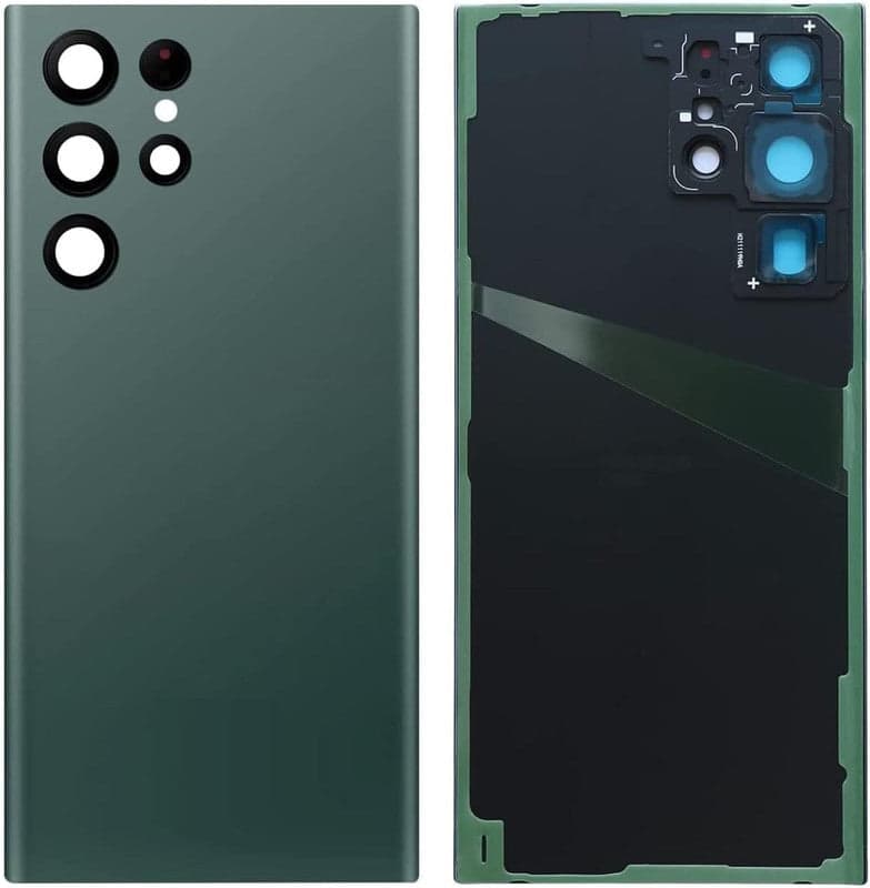 Back Panel Glass With Camera Lens for Samsung Galaxy S22 Ultra Green