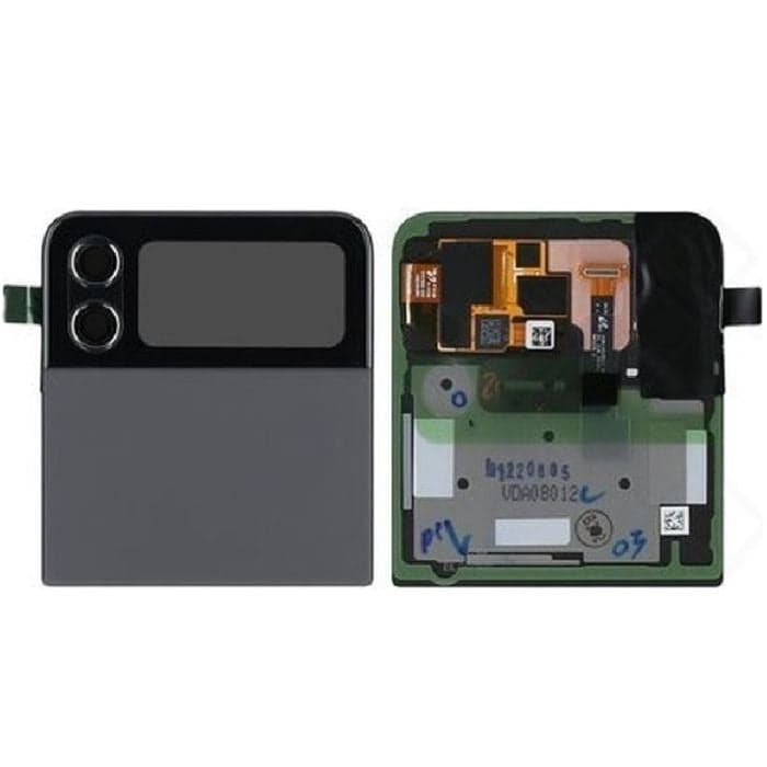 Back Panel Upper Back Glass for Samsung Galaxy Z Flip 4 Graphit Black