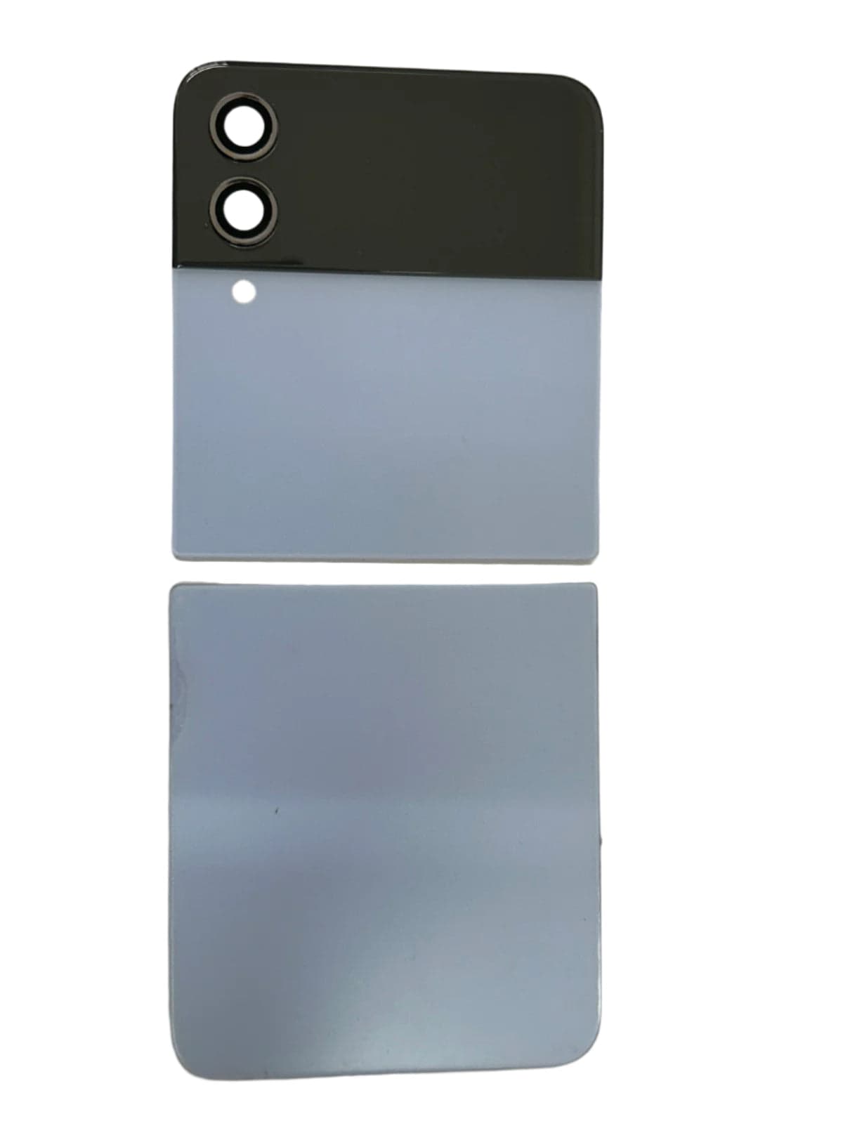 Back Panel Glass Upper And Lower Pair for Samsung Galaxy Z Flip 4 Blue