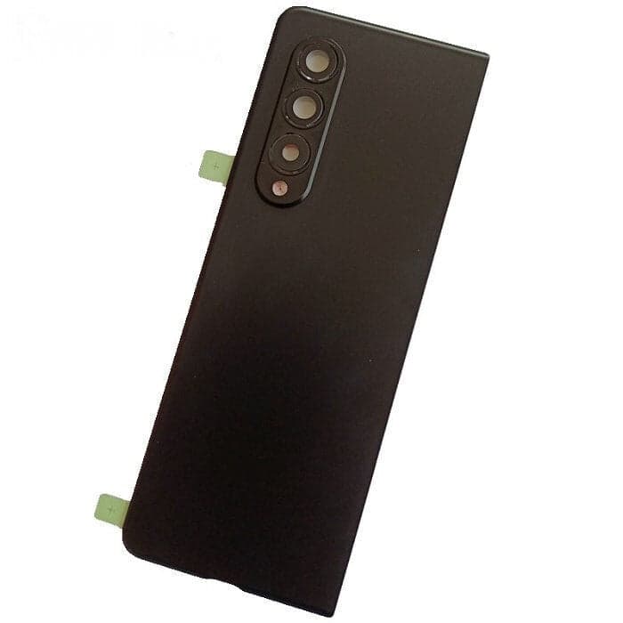 Back Panel Glass With Camera Lens for Samsung Galaxy Z Fold 3 Phantom Black