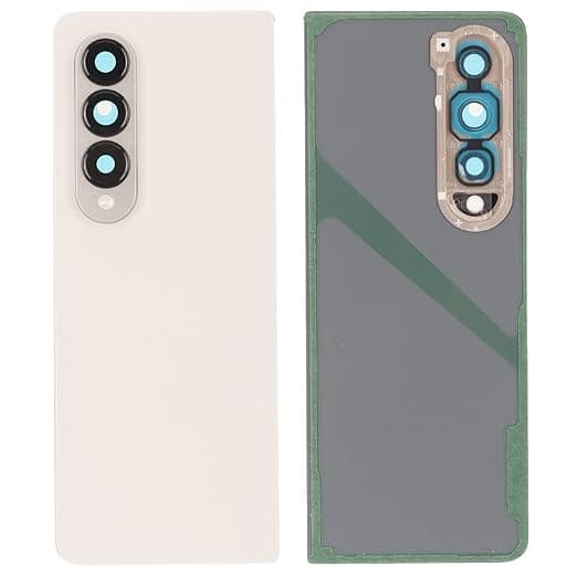 Back Panel Glass With Camera Lens for Samsung Galaxy Z Fold 4 (Beige Cream)