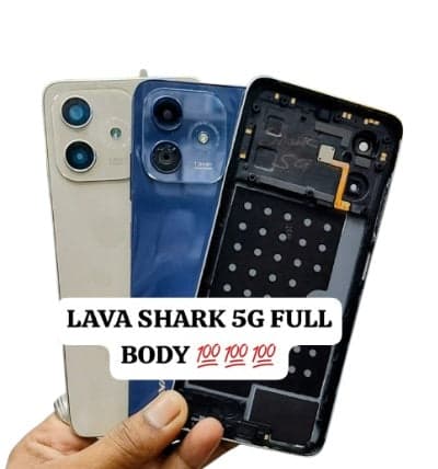Back Panel Housing Body for Lava Shark 5G Cream
