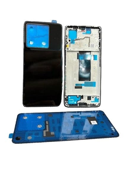 Back Panel + Middle Frame for Poco X6 Black