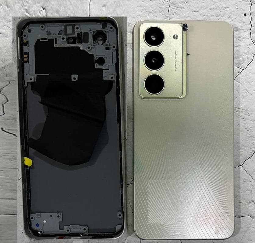 Back Panel Housing for Realme Narzo 80X 5G Silver