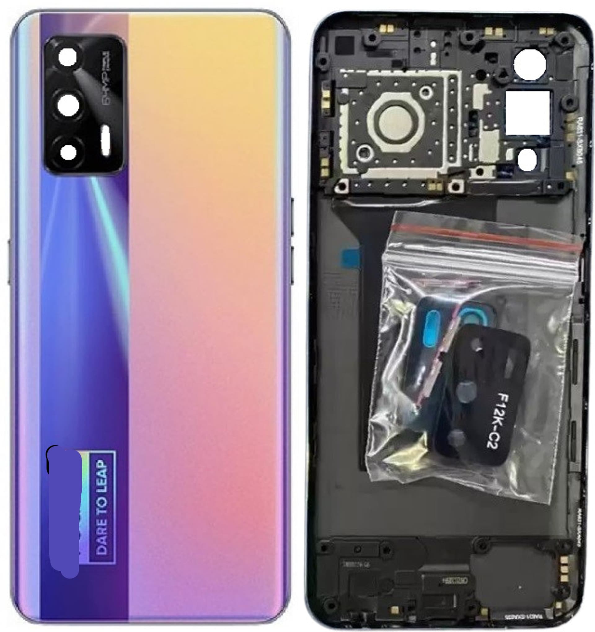 Back Panel Housing for Realme X7 Max 5G Purple