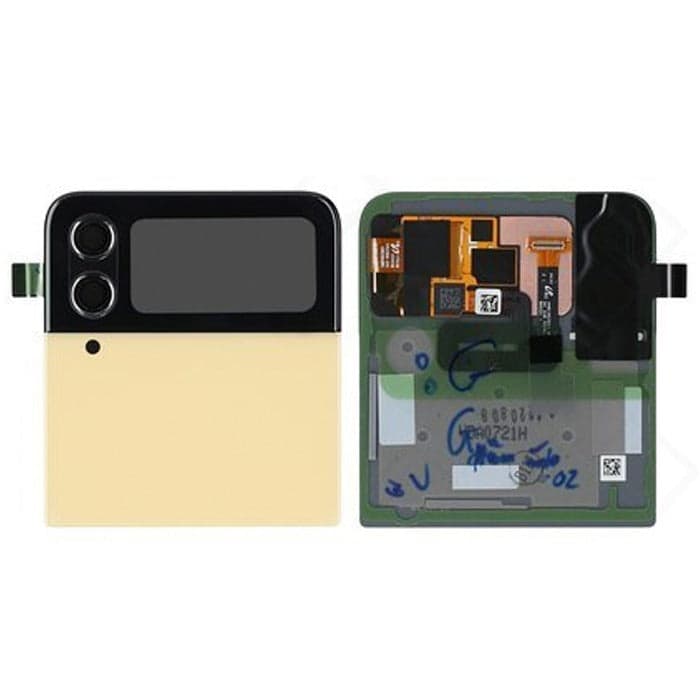 Back Panel Upper Back Glass for Samsung Galaxy Z Flip 3 Cream Color