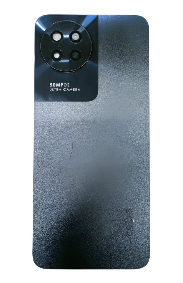 Back Panel with Camera Glass for Itel S23 Black