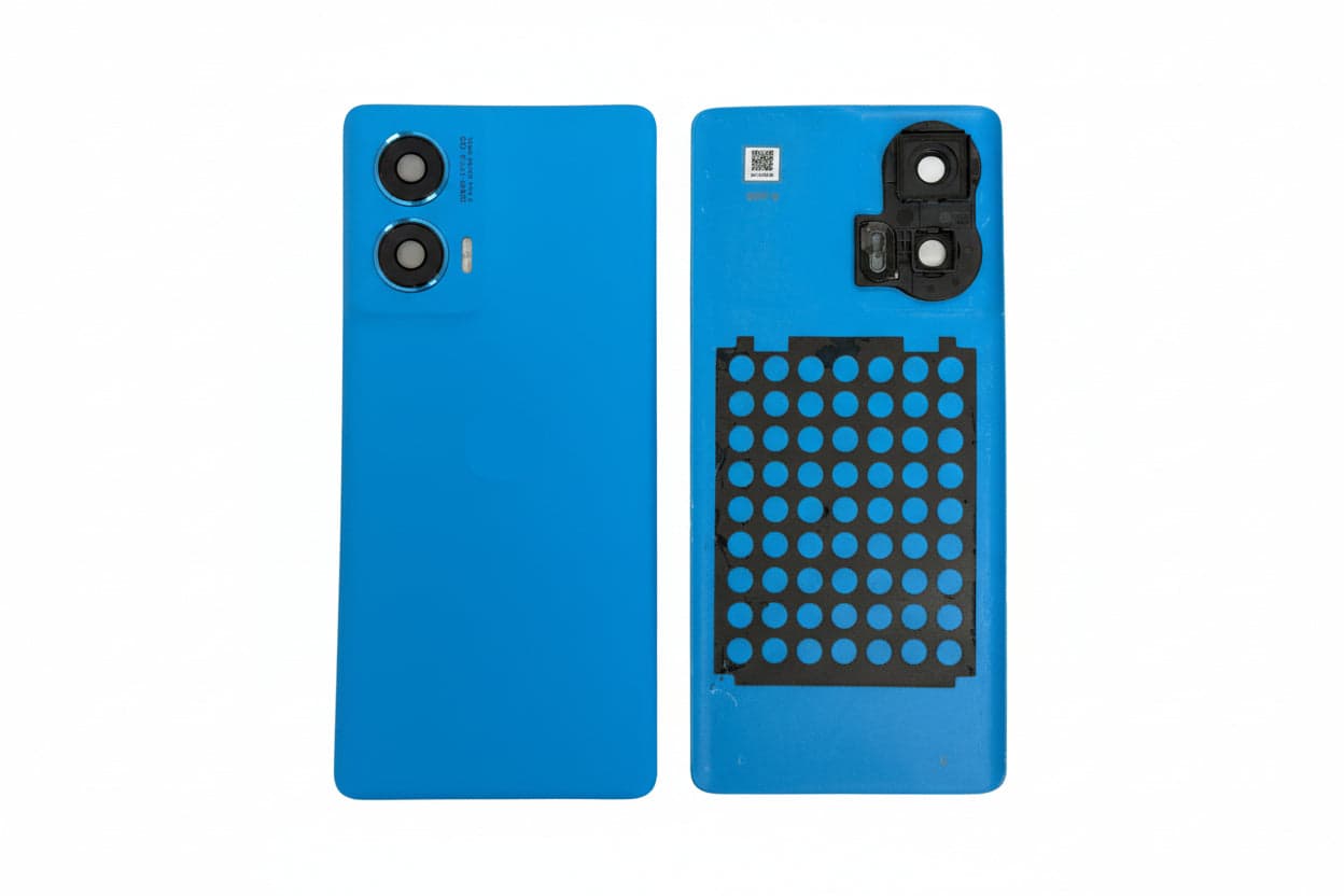 Back Panel with Camera Glass for Motorola Moto G96 Blue