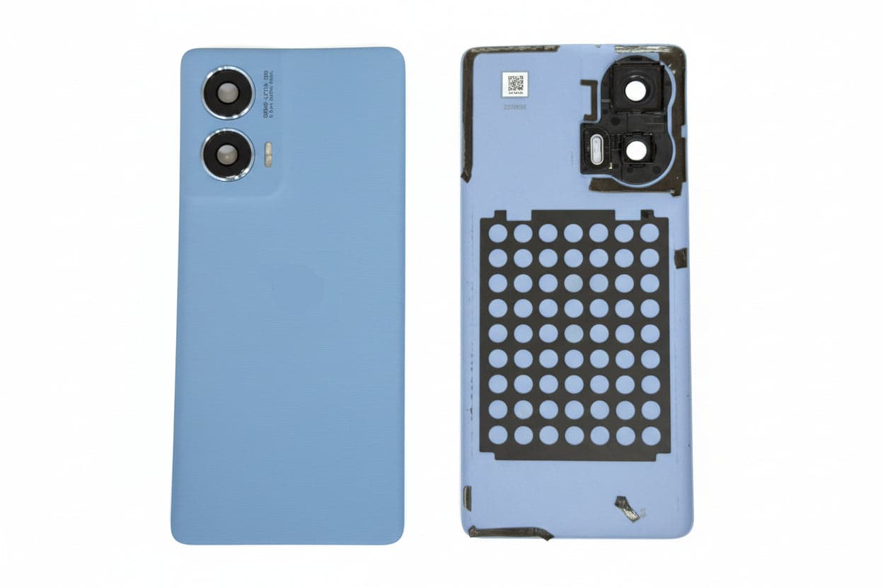 Back Panel with Camera Glass for Motorola Moto G96 Silver