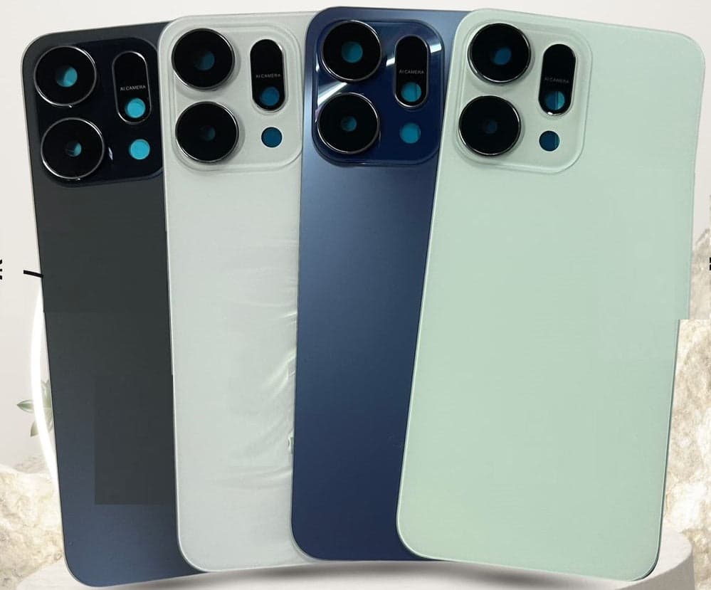 Back Panel with Camera Glass for Oppo Reno 14 Black