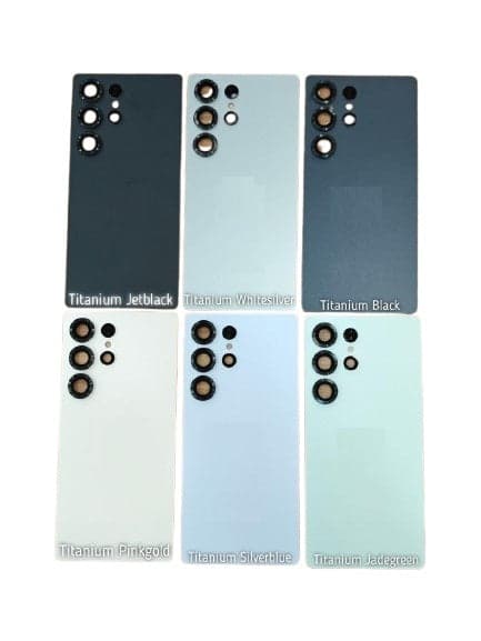 Back Panel With Camera Glass for Samsung Galaxy S25 Ultra Titanium Jet Black