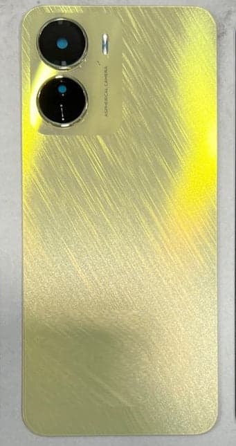 Back Panel with Camera Glass for Vivo Y16 Yellow