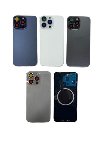Back Panel with Camera Glass for Apple iPhone 15 Pro Max Grey