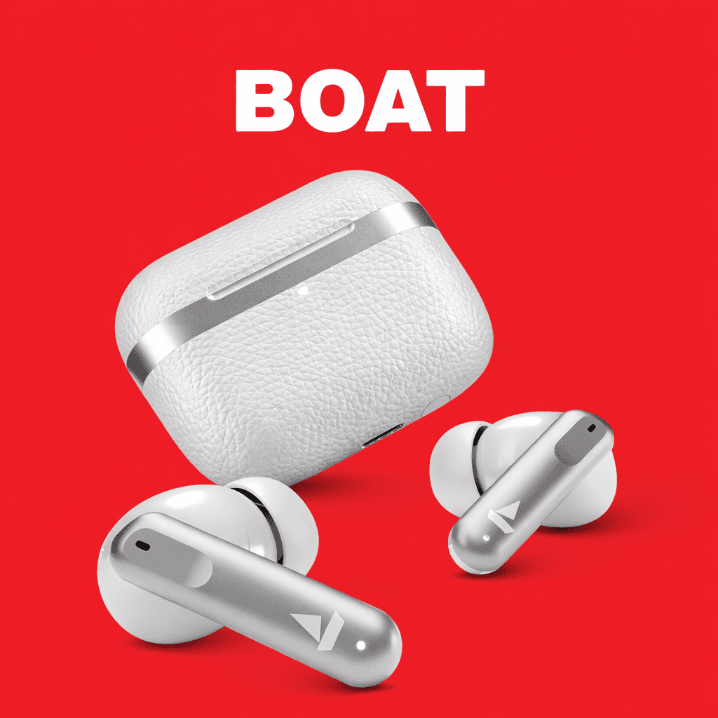 boAt Airdopes 111v2 Replacement — White / Charging Case