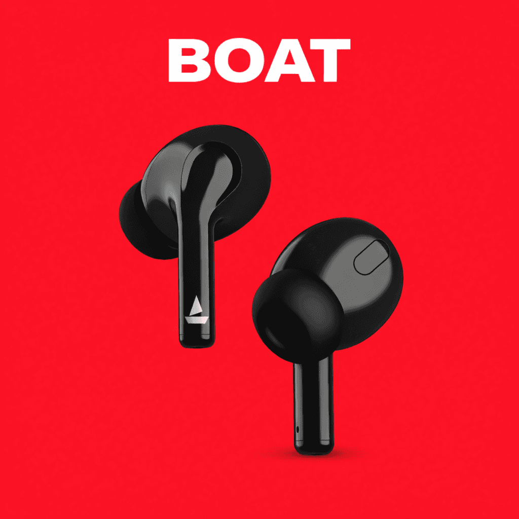 boAt Airdopes 163 – Replacement Parts (Pair / Charging Case) Replacement — Both Side / Black
