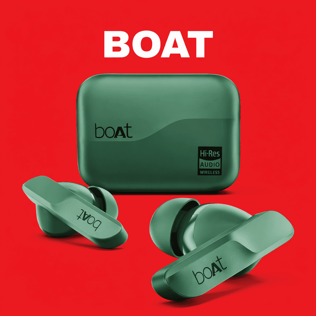 boAt Airdopes 800 Hi-Def Replacement — Green / Left Side