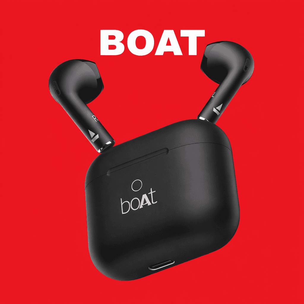 boAt Airdopes Alpha Replacement — Blue / Charging Case