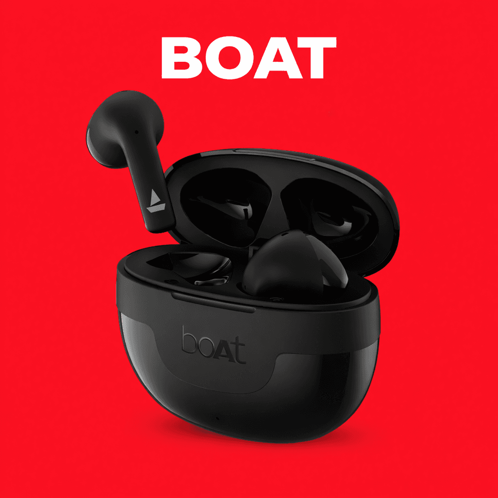 boAt Airdopes Hype – Replacement Parts (Pair / Charging Case) Replacement — Both Side / White