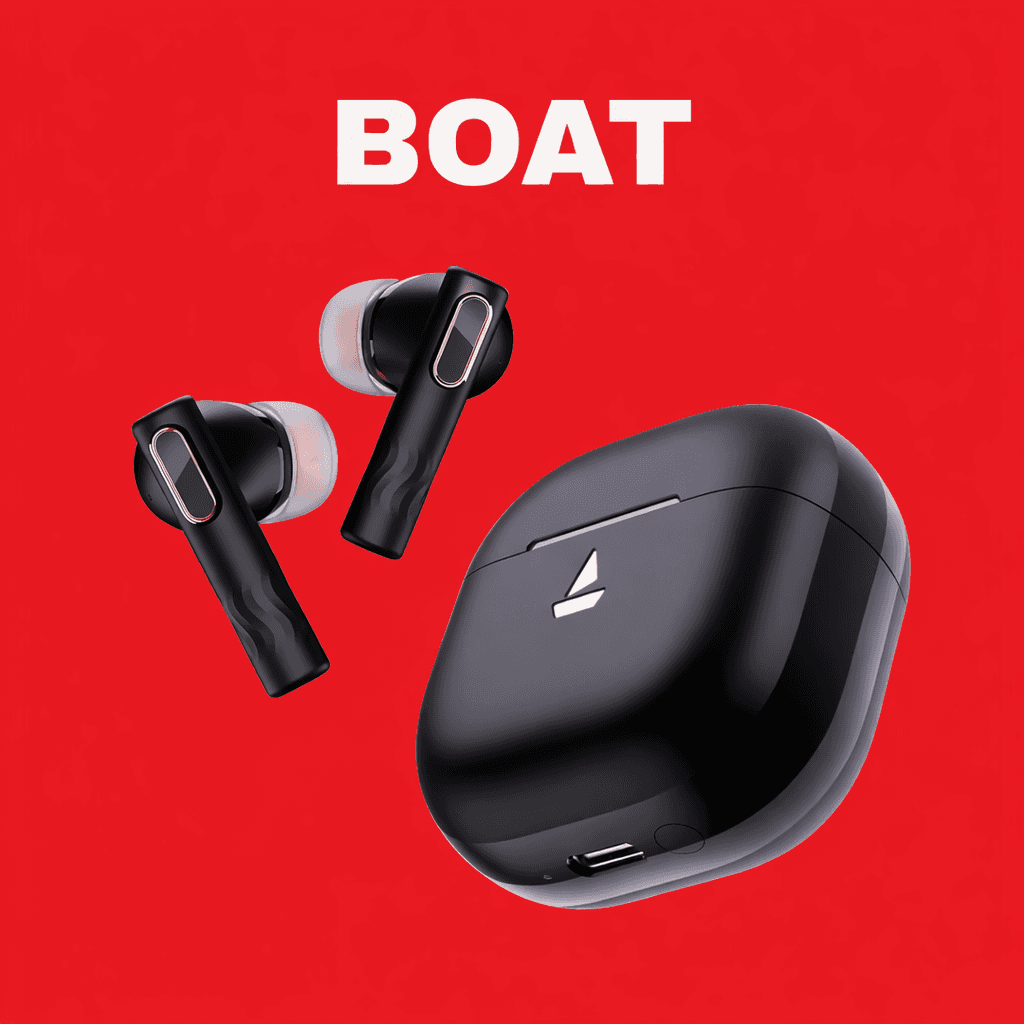 boAt Nirvana Nebula Replacement — Black / Left Side