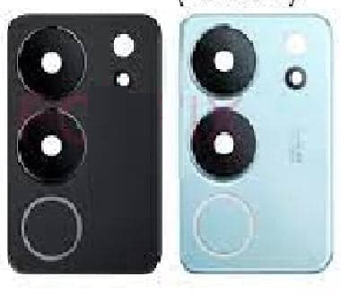 Camera Glass with Frame for Vivo V29 5G Blue