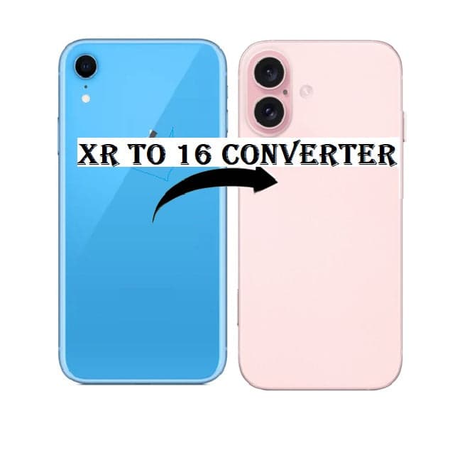 Convertor Back Panel Housing Body for Apple iPhone XR Convert to Apple iPhone 16