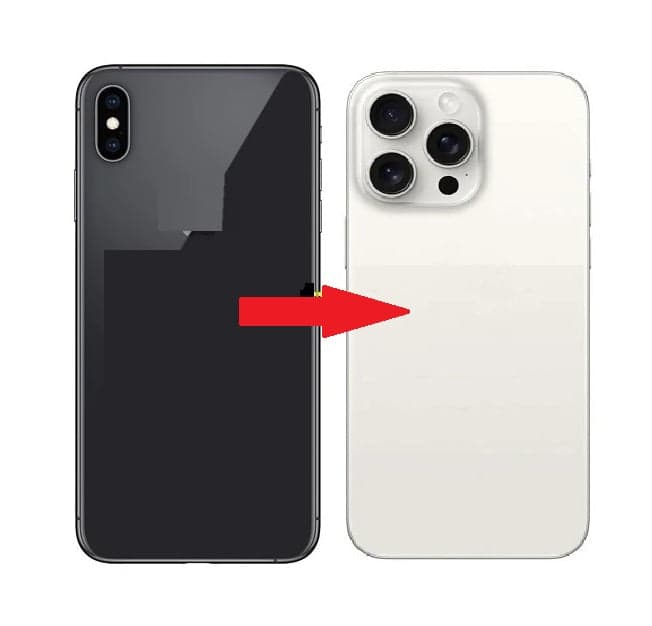 Convertor Back Panel Housing Body for Apple iPhone XS Max Convert to Apple iPhone 15 Pro Max