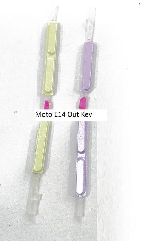 External Side Button Out keys for Motorola Moto E14 Purple