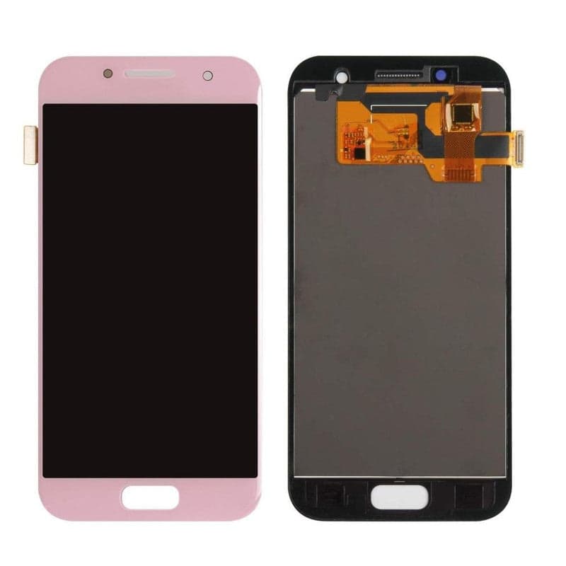 Lcd Display Combo Folder for Samsung Galaxy A3 2017 Pink