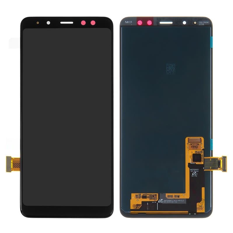 Lcd Display Combo Folder for Samsung Galaxy A8 Black