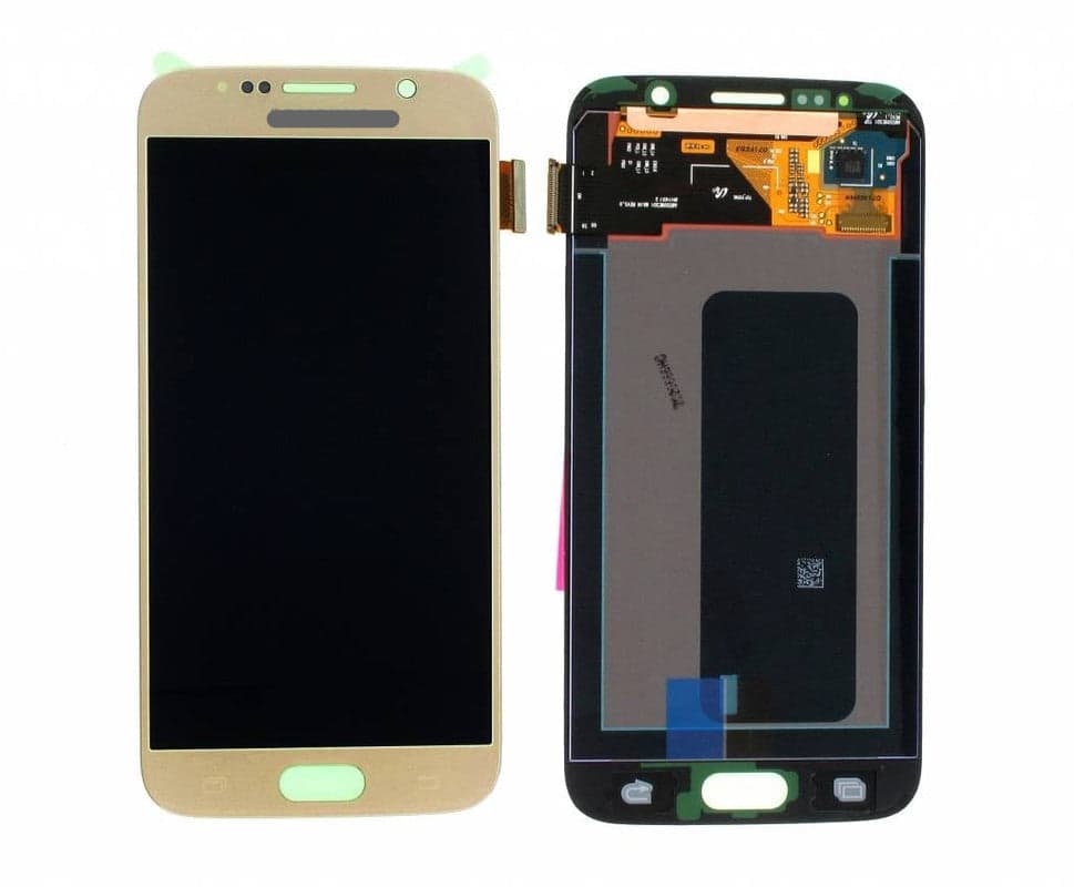 Lcd Display Combo Folder for Samsung Galaxy S6 Gold