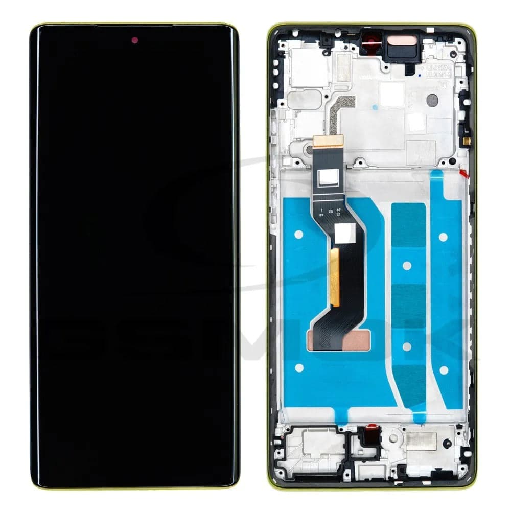 Lcd Display Combo Folder with Frame for Motorola Moto G85 Green