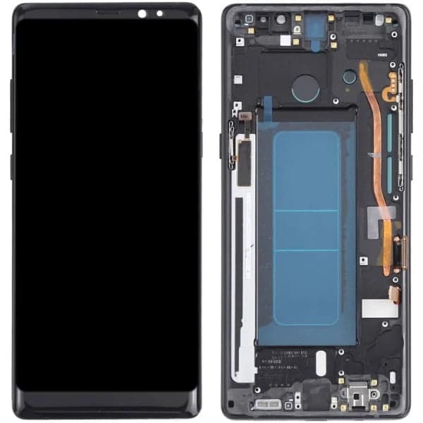 Lcd Display Combo Folder with Frame for Samsung Galaxy Note 8 Black