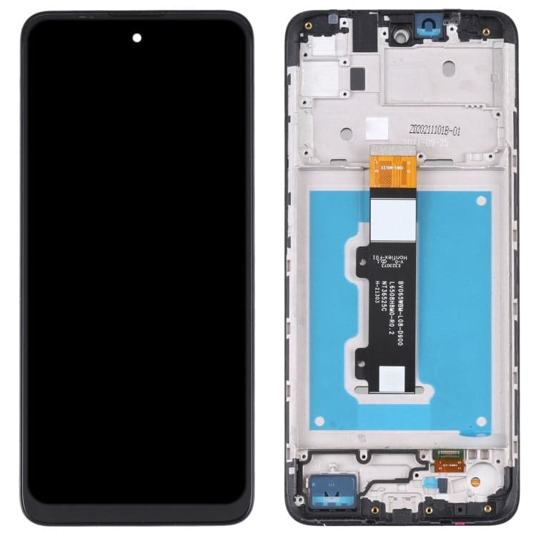 Lcd Display Combo Folder with Frame for Motorola Moto E40 Black